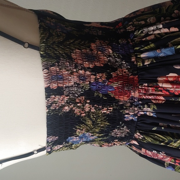 Band of Gypsies | Navy Floral Mini Dress - Picture 11 of 14